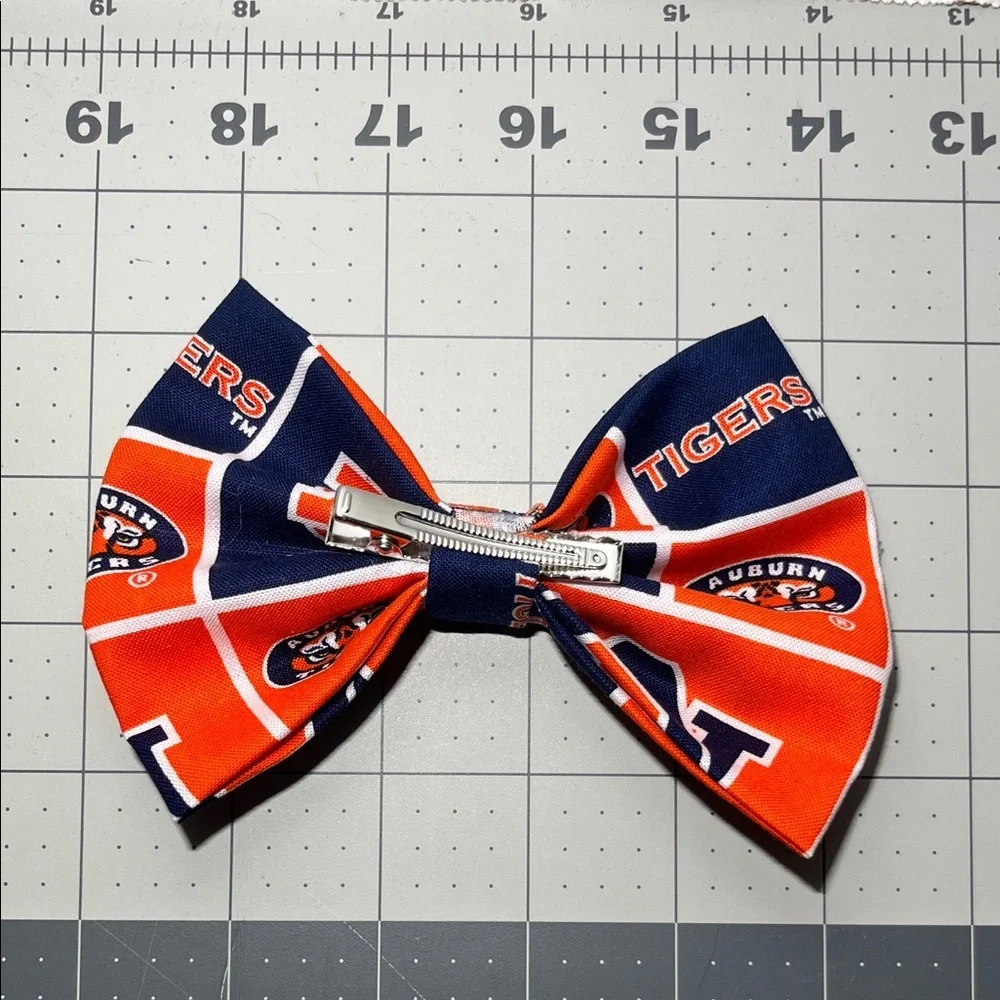 Kids Bow Tie - Navy and Orange - Picture 2 of 4